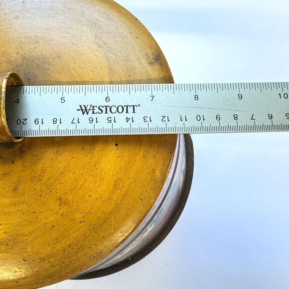 Vintage Painted Large Tin Folk Art Toleware Hand Painted Primitive Storage Metal - Picture 9 of 11